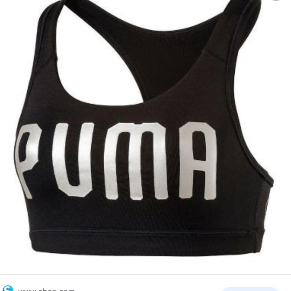 PUMA Metalic Logo Sports Bra